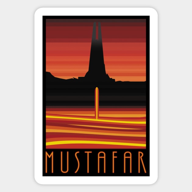 Visit Mustifar! Sticker by RocketPopInc